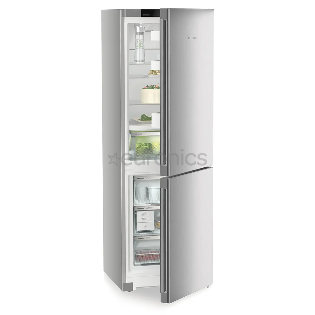 Liebherr Plus BioFresh NoFrost, 320 L, height 186 cm, silver - Refrigerator