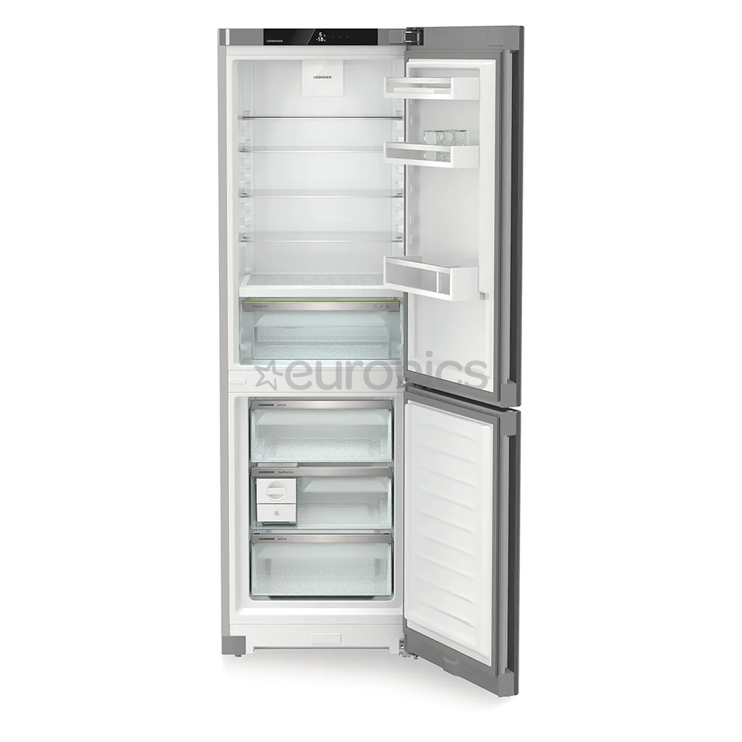 Liebherr Plus BioFresh NoFrost, 320 L, height 186 cm, silver - Refrigerator