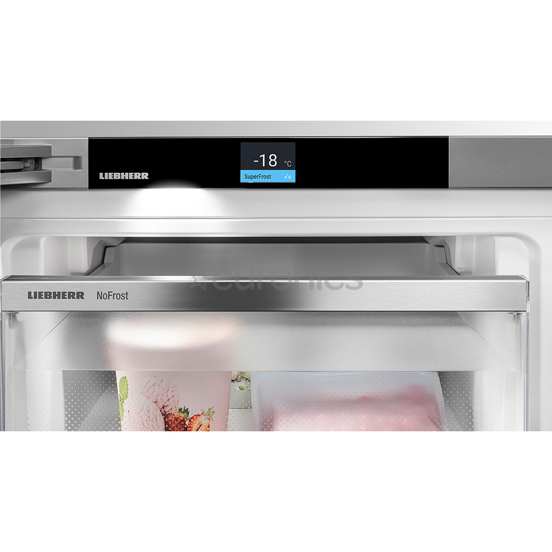Liebherr Plus BioFresh NoFrost, 320 L, height 186 cm, silver - Refrigerator