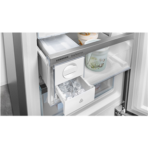 Liebherr Plus BioFresh NoFrost, 320 L, height 186 cm, silver - Refrigerator