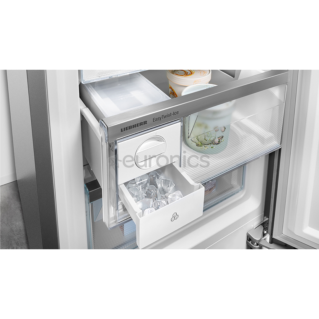 Liebherr Plus BioFresh NoFrost, 320 L, height 186 cm, silver - Refrigerator