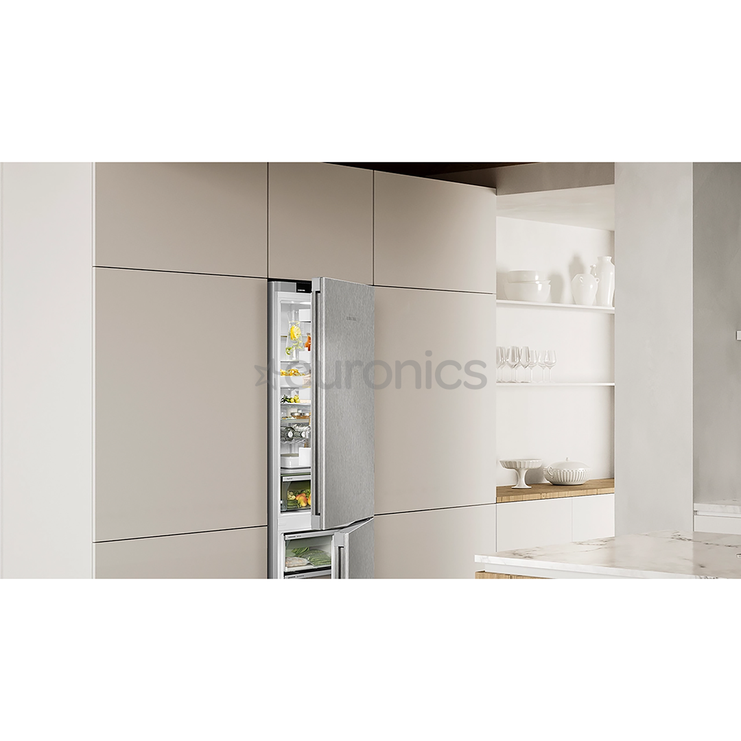 Liebherr Plus BioFresh NoFrost, 320 L, height 186 cm, silver - Refrigerator