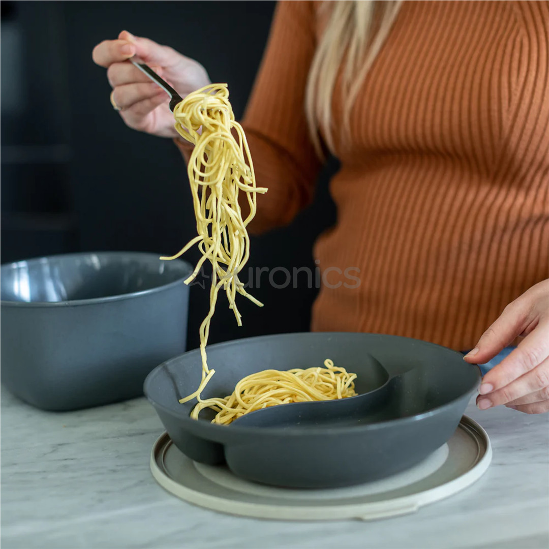 Koziol Connect Separee, 1,5 л, темно-серый/бежевый - Тарелка с крышкой