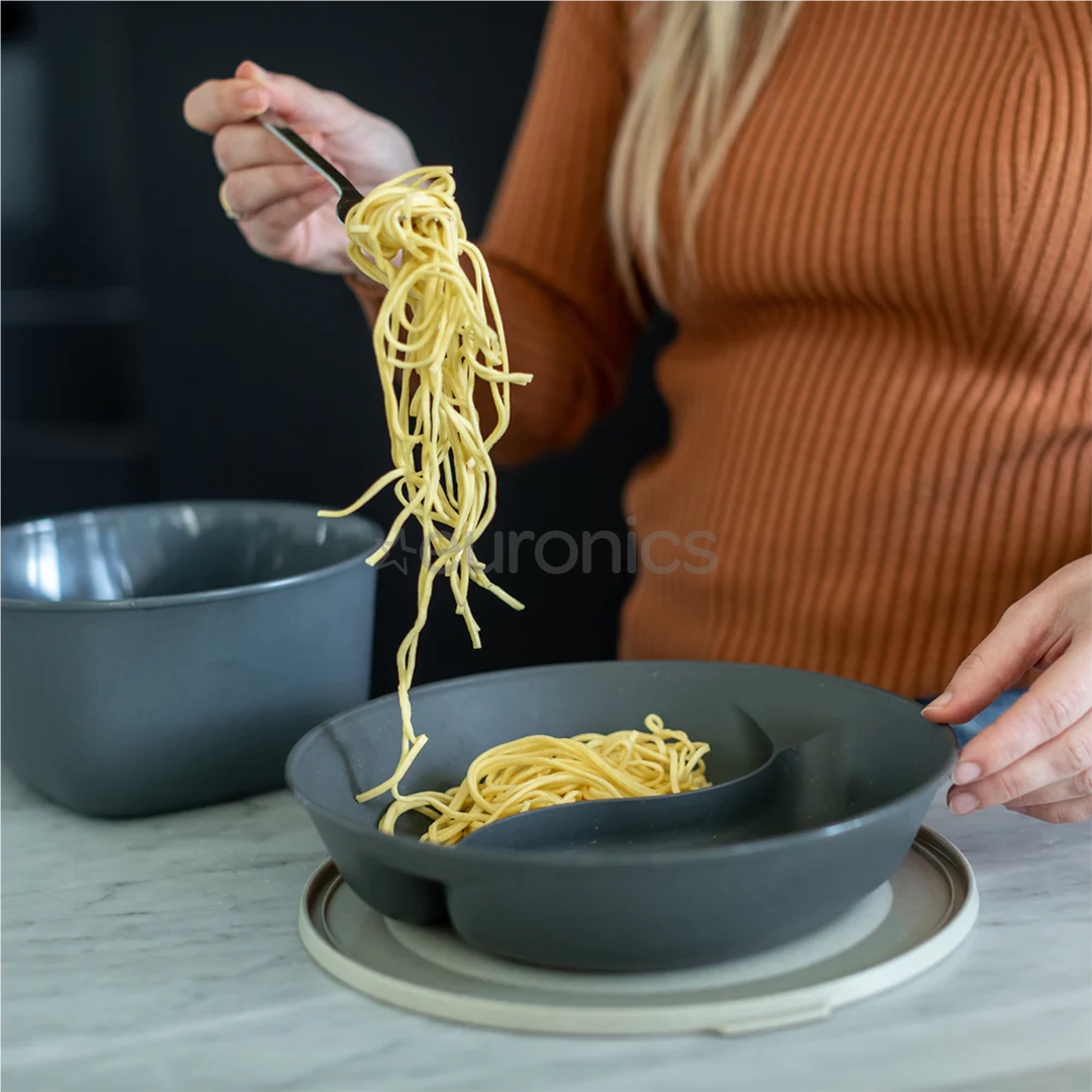 Koziol Connect Separee, 1,5 л, темно-серый/бежевый - Тарелка с крышкой