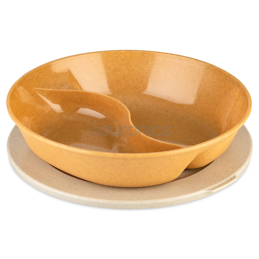 Koziol Connect Separee, 1,5 л, коричневый - Тарелка с крышкой