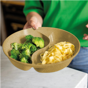 Koziol Connect Separee, 1,5 л, коричневый - Тарелка с крышкой