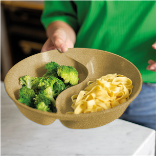 Koziol Connect Separee, 1,5 л, коричневый - Тарелка с крышкой