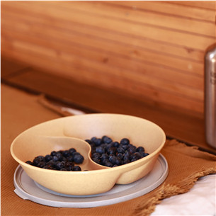 Koziol Connect Separee, 1,5 л, коричневый - Тарелка с крышкой