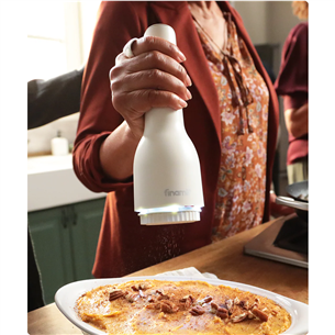 FinaMill Classic Rechargeable, balta - Sāls/ piparu dzirnaviņas