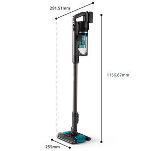 Philips 8000 Series Complete, zila/melna - Bezvadu putekļu sūcējs