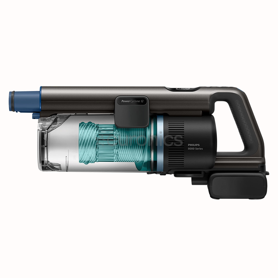 Philips 8000 Series Complete, zila/melna - Bezvadu putekļu sūcējs
