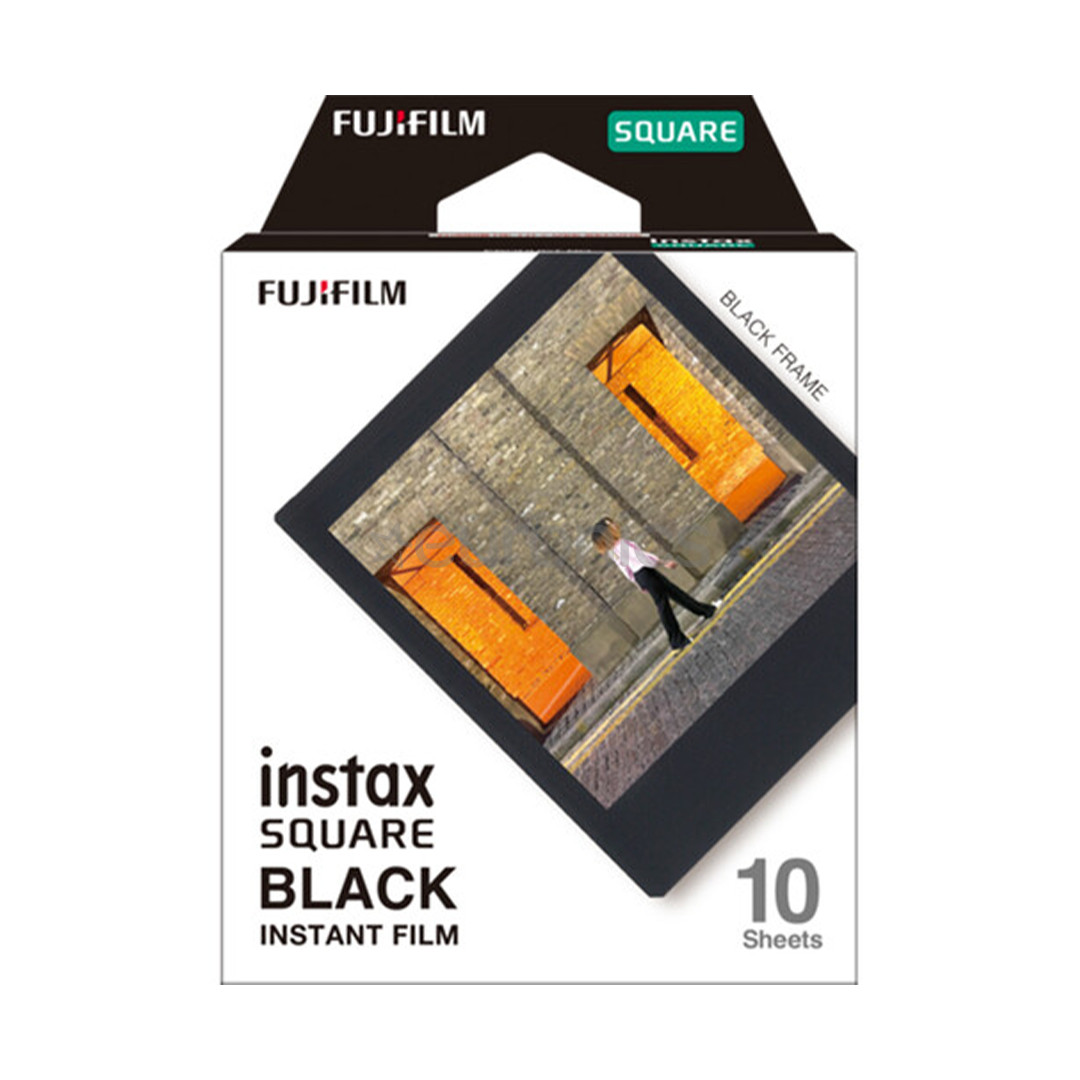 Fuji Instax Square Film Black Frame, 10 gab. - Fotopapīrs
