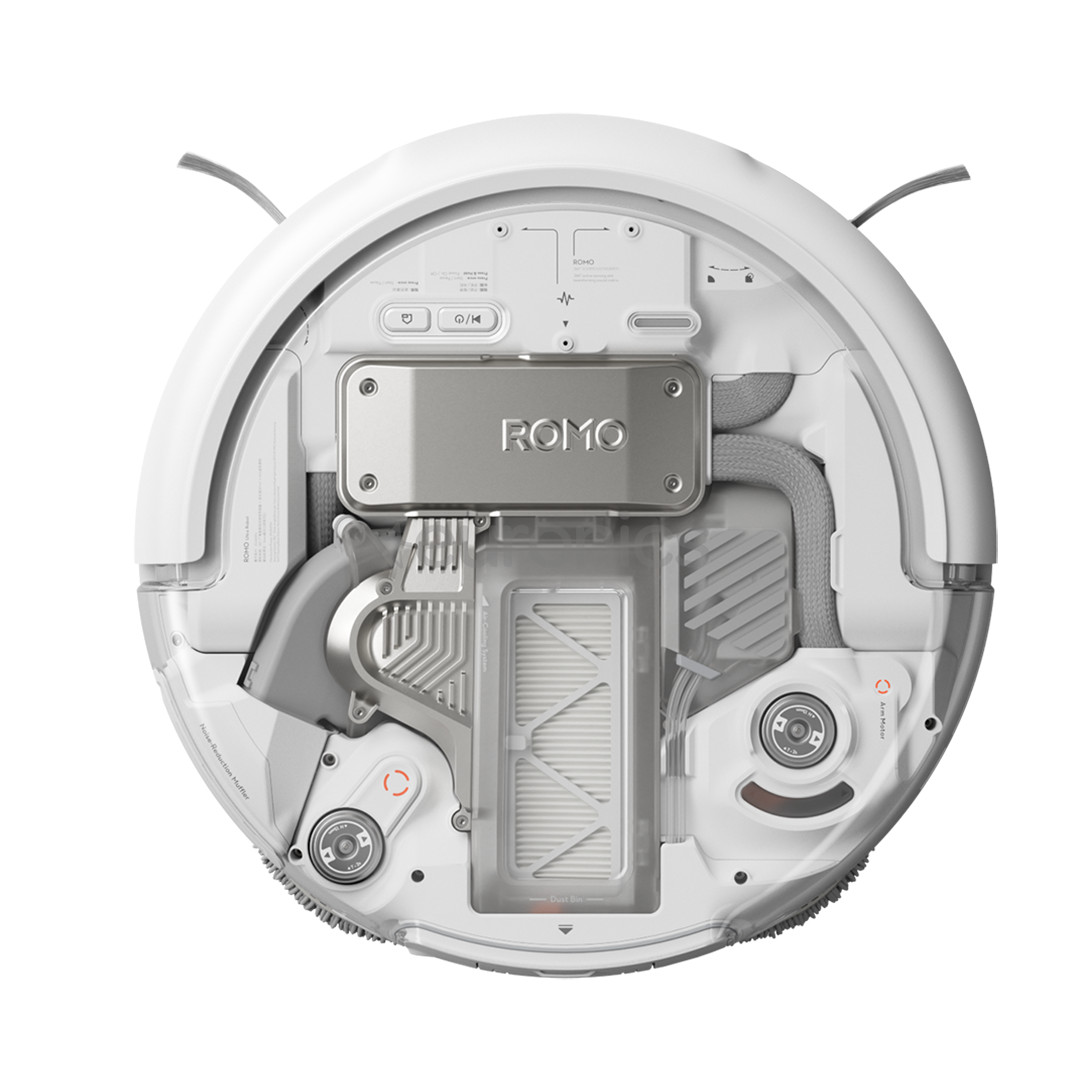 DJI Romo A, Wet & Dry, balta/caurspīdīga - Robots putekļu sūcējs