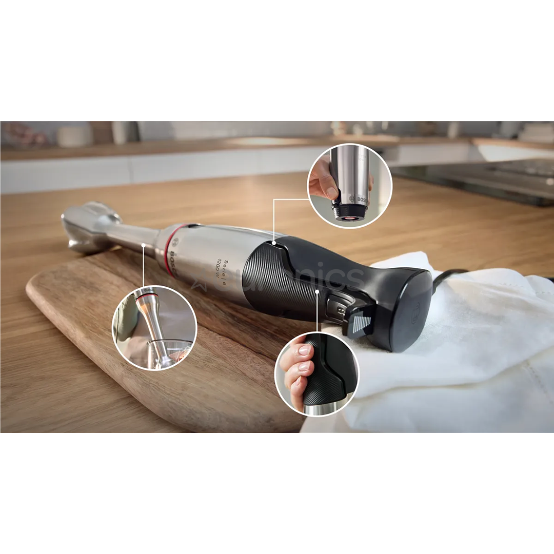 Bosch ErgoMaster, Series 6, 1200 W, nerūsējošā tērauda - Rokas blenderis