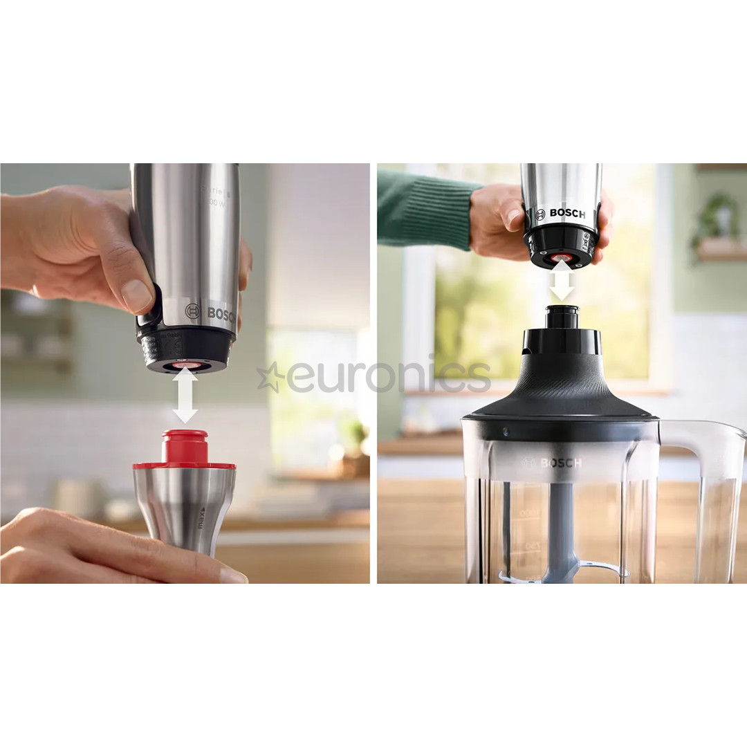 Bosch ErgoMaster, Series 6, 1200 Вт, нерж. сталь - Погружной блендер