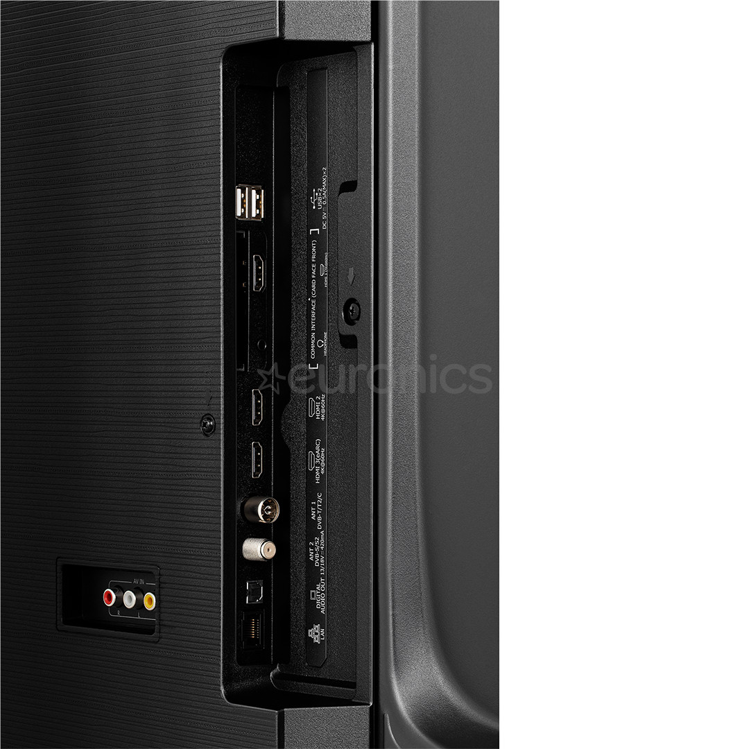 Hisense E7Q, 50'', 4K UHD, QLED, black - TV