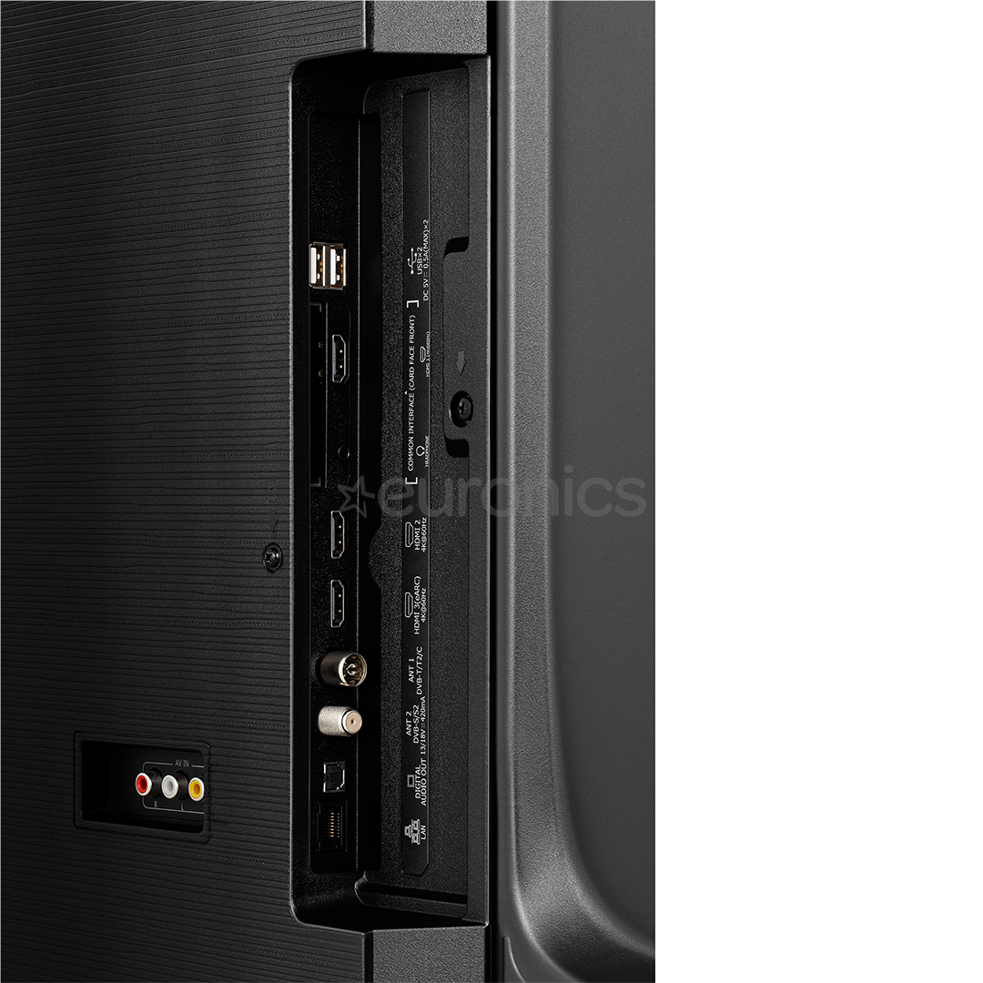 Hisense E7Q, 55'', 4K UHD, QLED, melna - Televizors