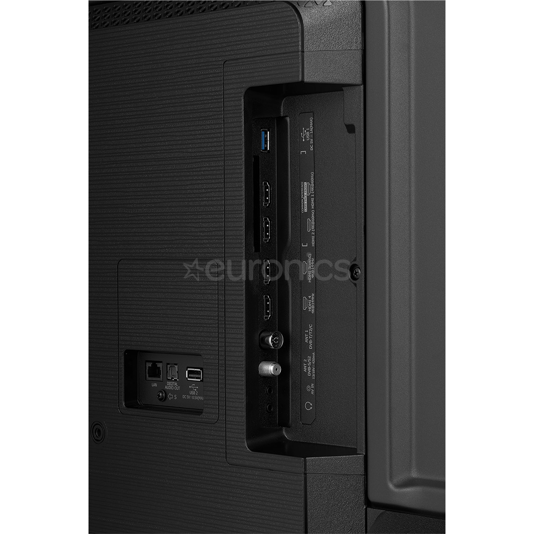 Hisense E7Q PRO, 55'', 4K UHD, QLED, melna - Televizors