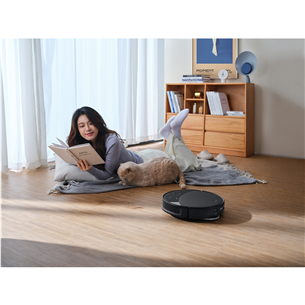 Roborock Saros 10R, сухая и влажная уборка, черный - Робот-пылесос