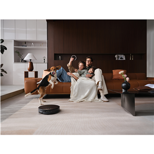 Roborock Saros 10R, сухая и влажная уборка, черный - Робот-пылесос