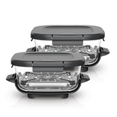 Ninja CRISPi 1,4 л, CleanCrisp, 2 шт., прозрачный - Стеклянная емкость с защелкивающейся крышкой