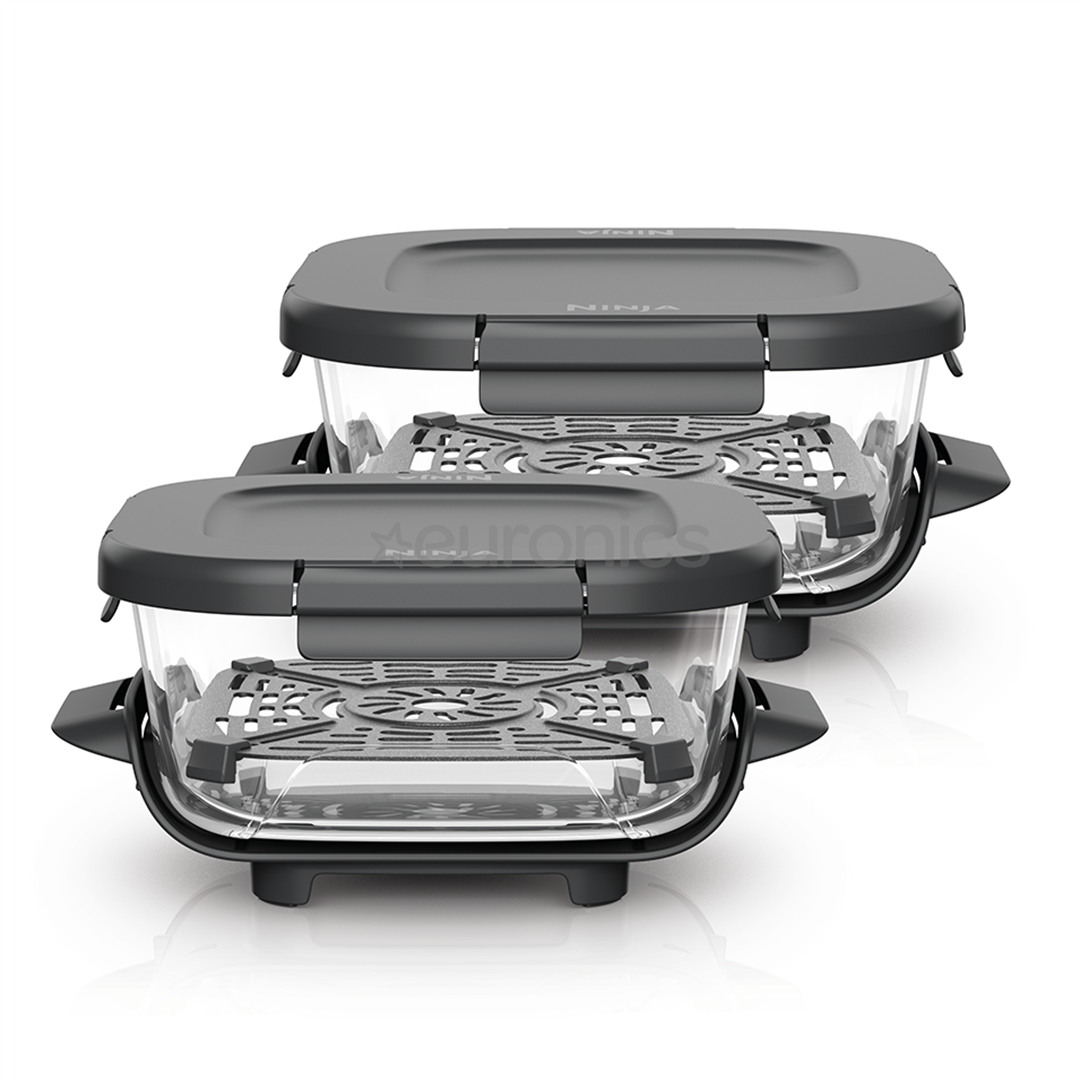 Ninja CRISPi 1,4 л, CleanCrisp, 2 шт., прозрачный - Стеклянная емкость с защелкивающейся крышкой