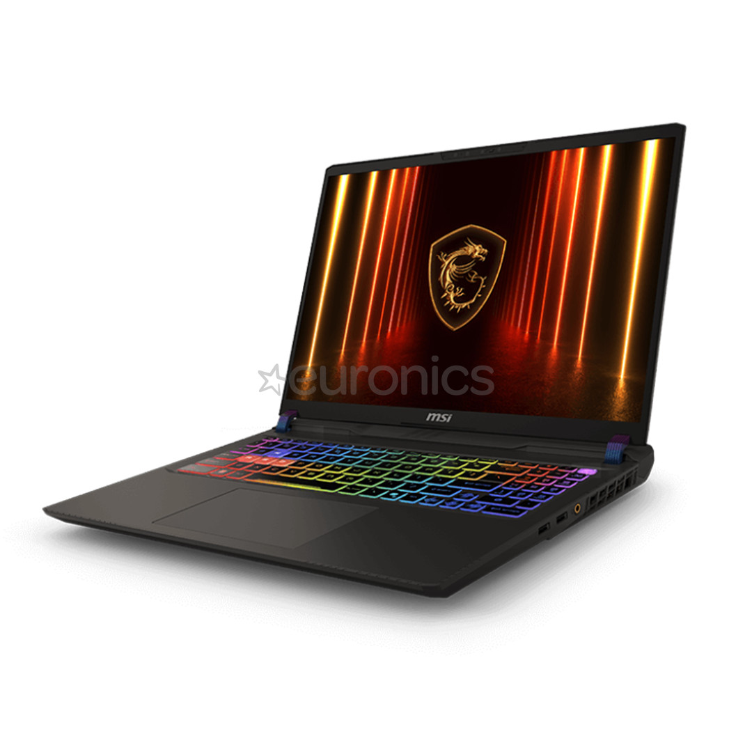 MSI Vector 16 HX AI A2XW, 16'', QHD+, 240 Hz, Ultra 9, 32 GB, 1 TB, RTX 5070 Ti, ENG, pelēka - Portatīvais dators