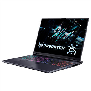 Acer Predator Helios Neo 18, 18'', WQXGA, 240 Hz, Ultra 9, 32 GB, 1 TB, RTX 5070 Ti, ENG, melna - Portatīvais dators