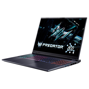 Acer Predator Helios Neo 18, 18'', WQXGA, 240 Hz, Ultra 9, 32 GB, 1 TB, RTX 5070 Ti, ENG, melna - Portatīvais dators