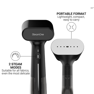 SteamOne Simon XL 2, 2000 W, black - Handheld steamer