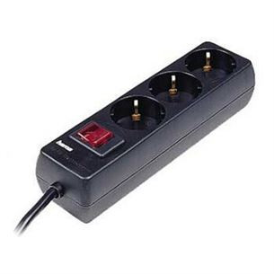 Hama Power Strip, 1.4 m, 3 sockets, black - Power strip 00223013