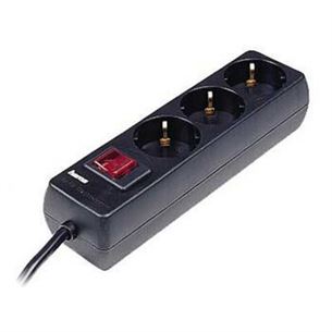 Hama Power Strip, 1.4 m, 3 sockets, black - Power strip 00223013