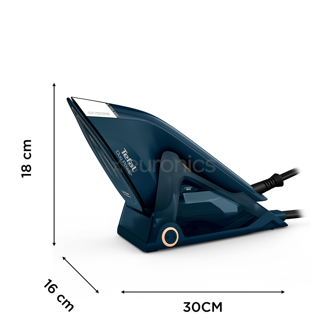 Tefal Duo Power, 2-in-1, 1700 W, dark blue - Steam iron and clothes steamer