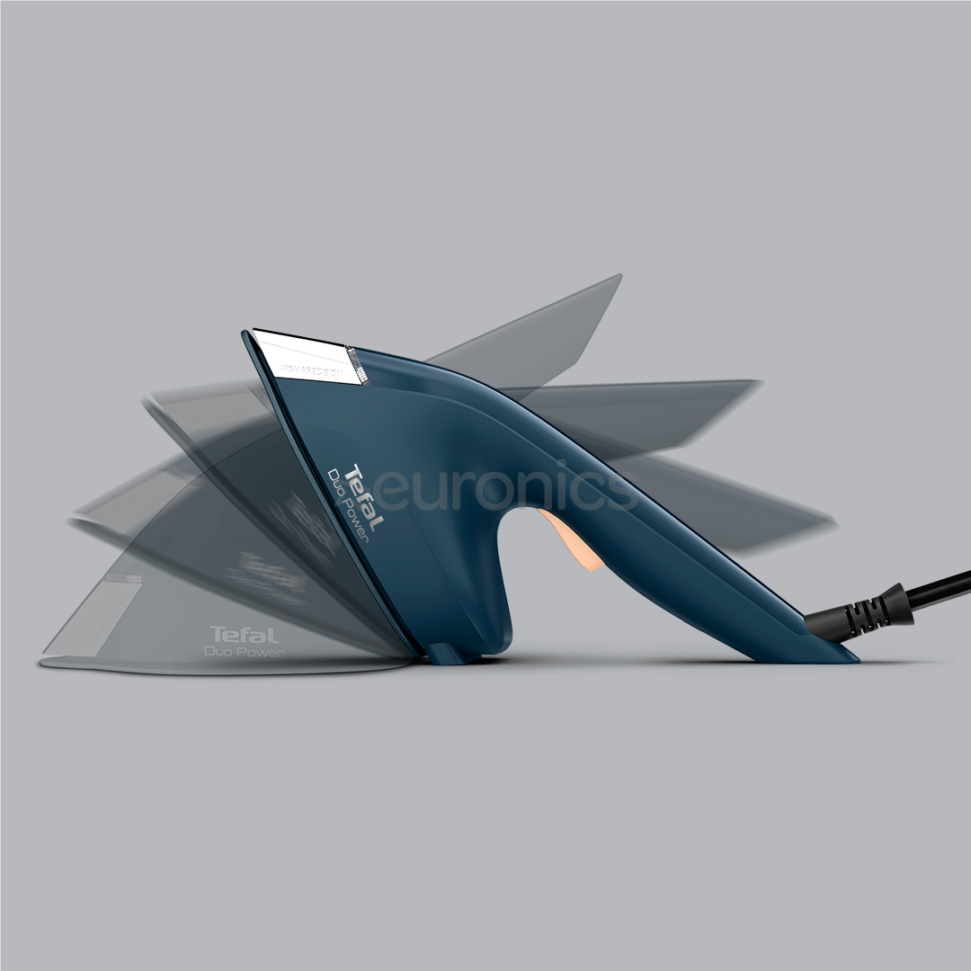 Tefal Duo Power, 2-in-1, 1700 W, dark blue - Steam iron and clothes steamer