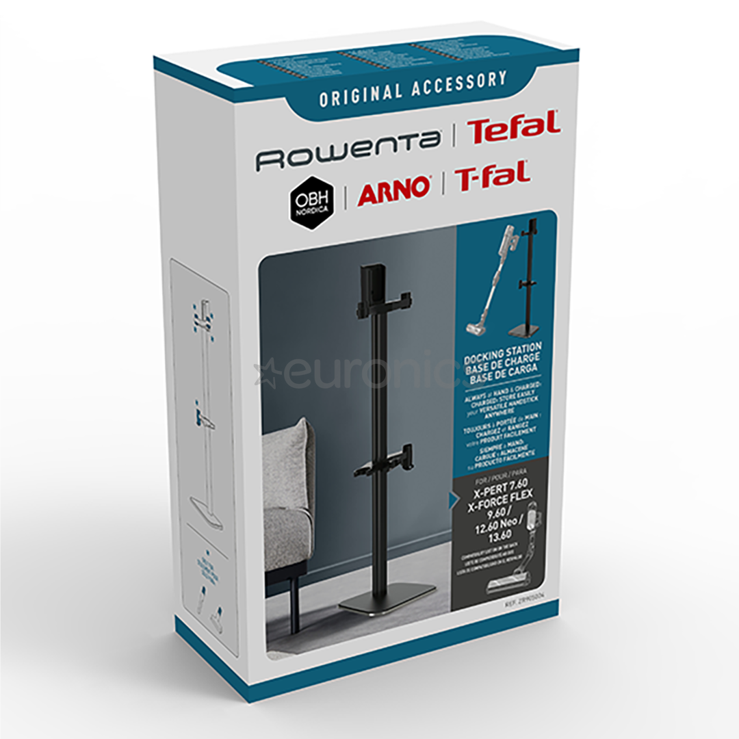 Tefal X-Force Flex 13.60 / TY9A, melna - Grīdas statīvs putekļu sūcējam