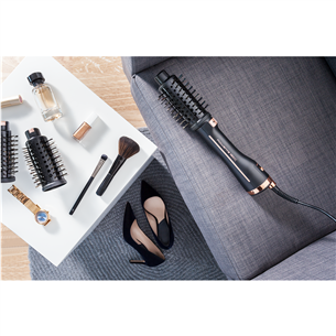 Rowenta Ultimate Experience Virtuose, черный/медный - Фен-щетка