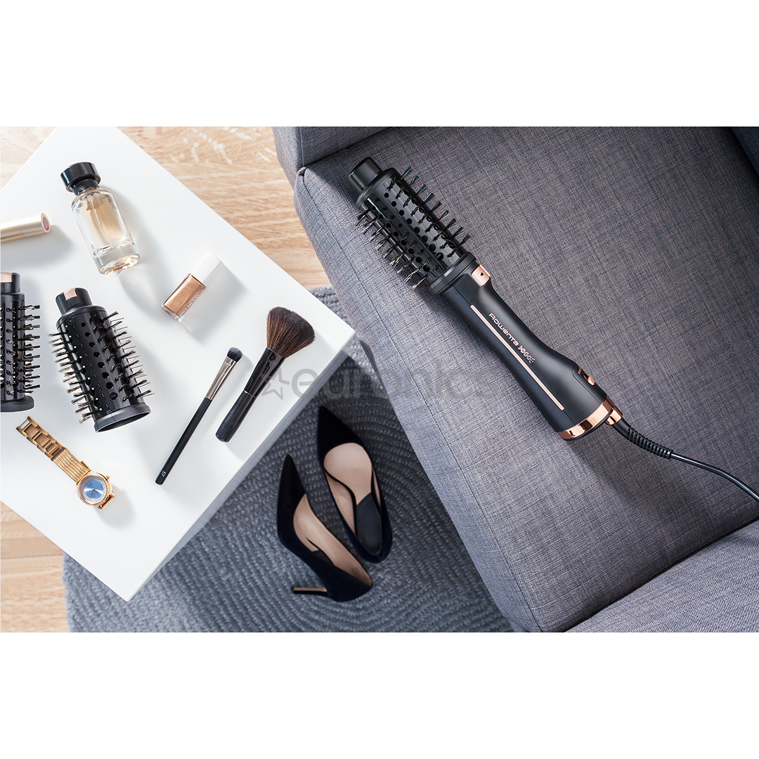 Rowenta Ultimate Experience Virtuose, черный/медный - Фен-щетка