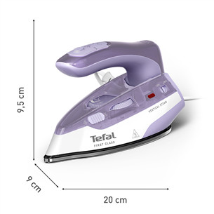 Tefal First Class, 1000 Вт, сиреневый/белый - Дорожный утюг