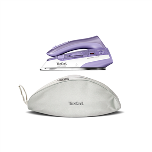 Tefal First Class, 1000 Вт, фиолетовый/белый - Дорожный утюг