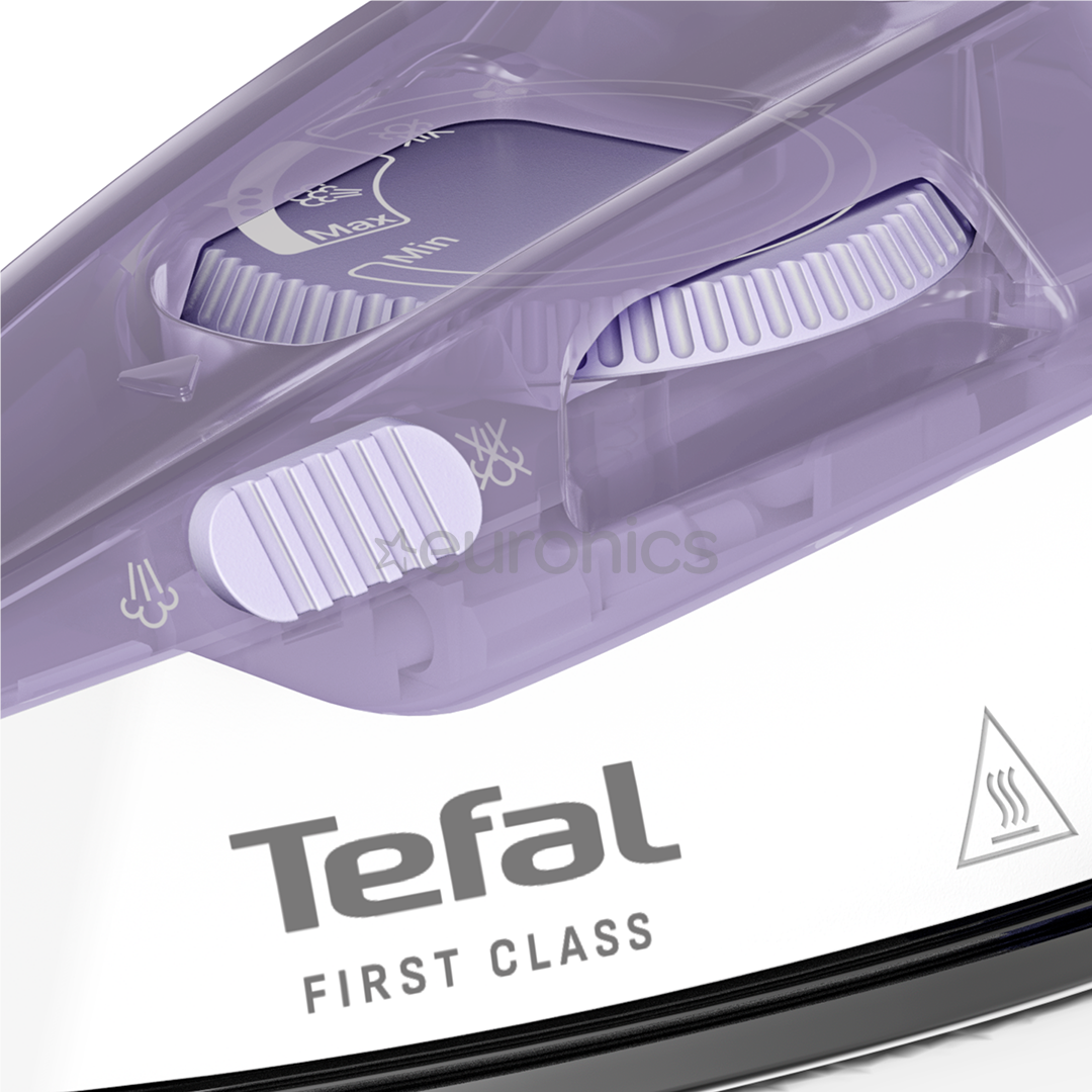 Tefal First Class, 1000 Вт, фиолетовый/белый - Дорожный утюг