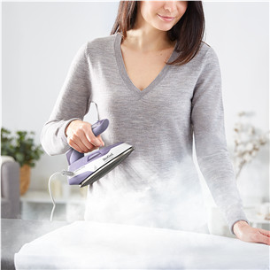 Tefal First Class, 1000 Вт, сиреневый/белый - Дорожный утюг