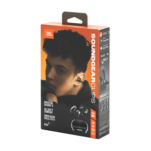 JBL Soundgear Clips, black - True-wireless earbuds