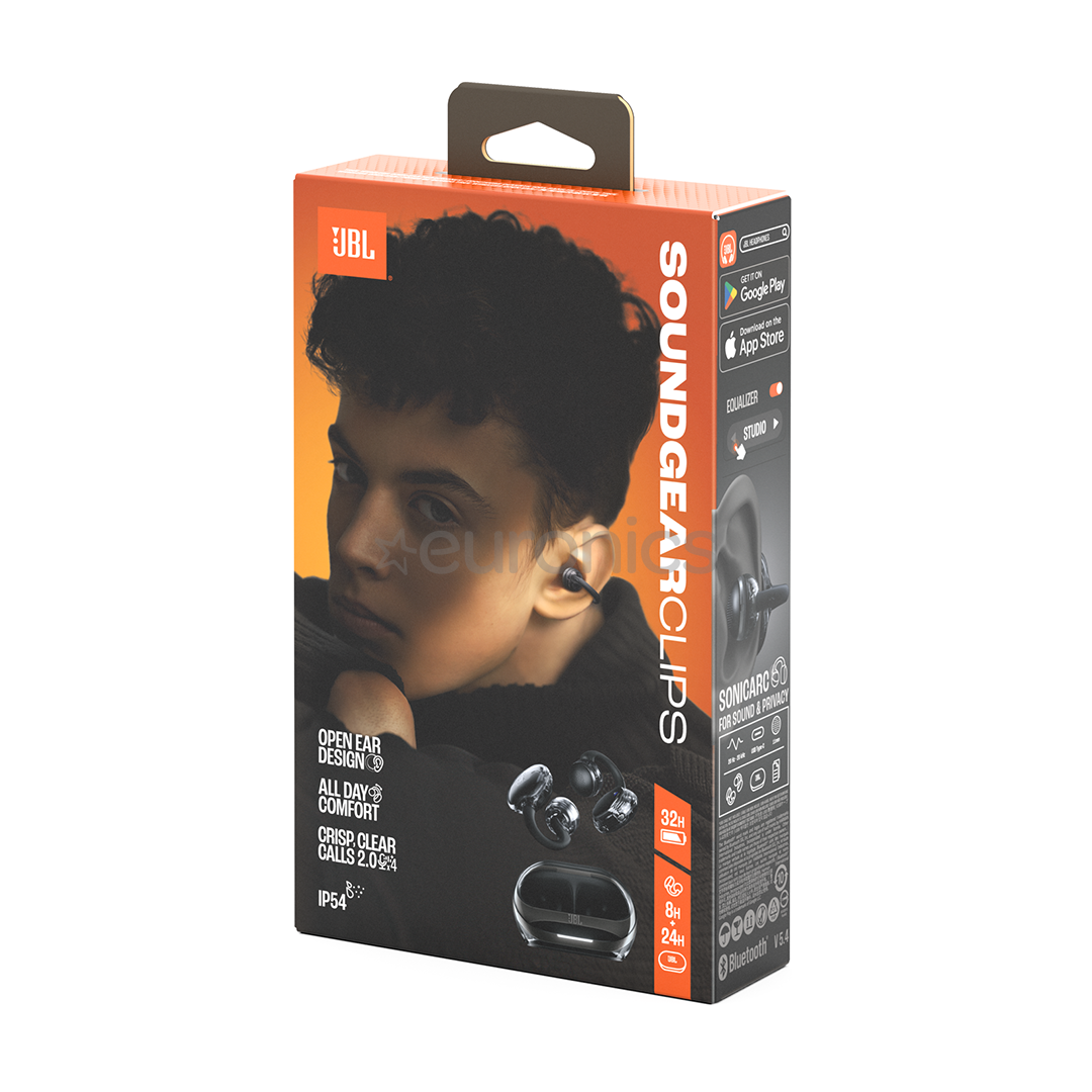 JBL Soundgear Clips, black - True-wireless earbuds
