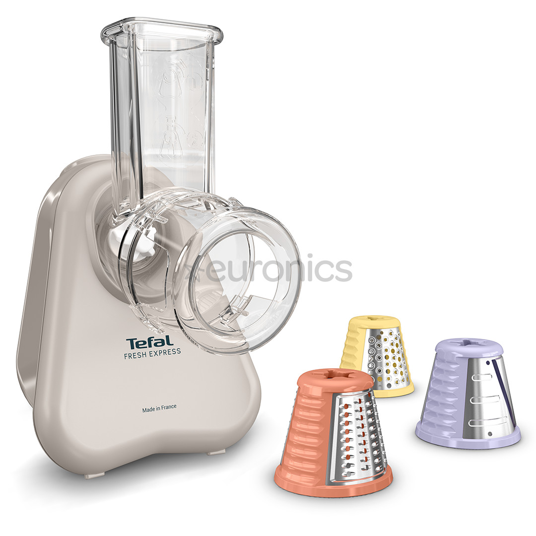 Tefal Fresh Express, gaiši pelēka - Elektriskā dārzeņu rīve