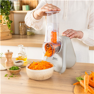 Tefal Fresh Express, gaiši pelēka - Elektriskā dārzeņu rīve
