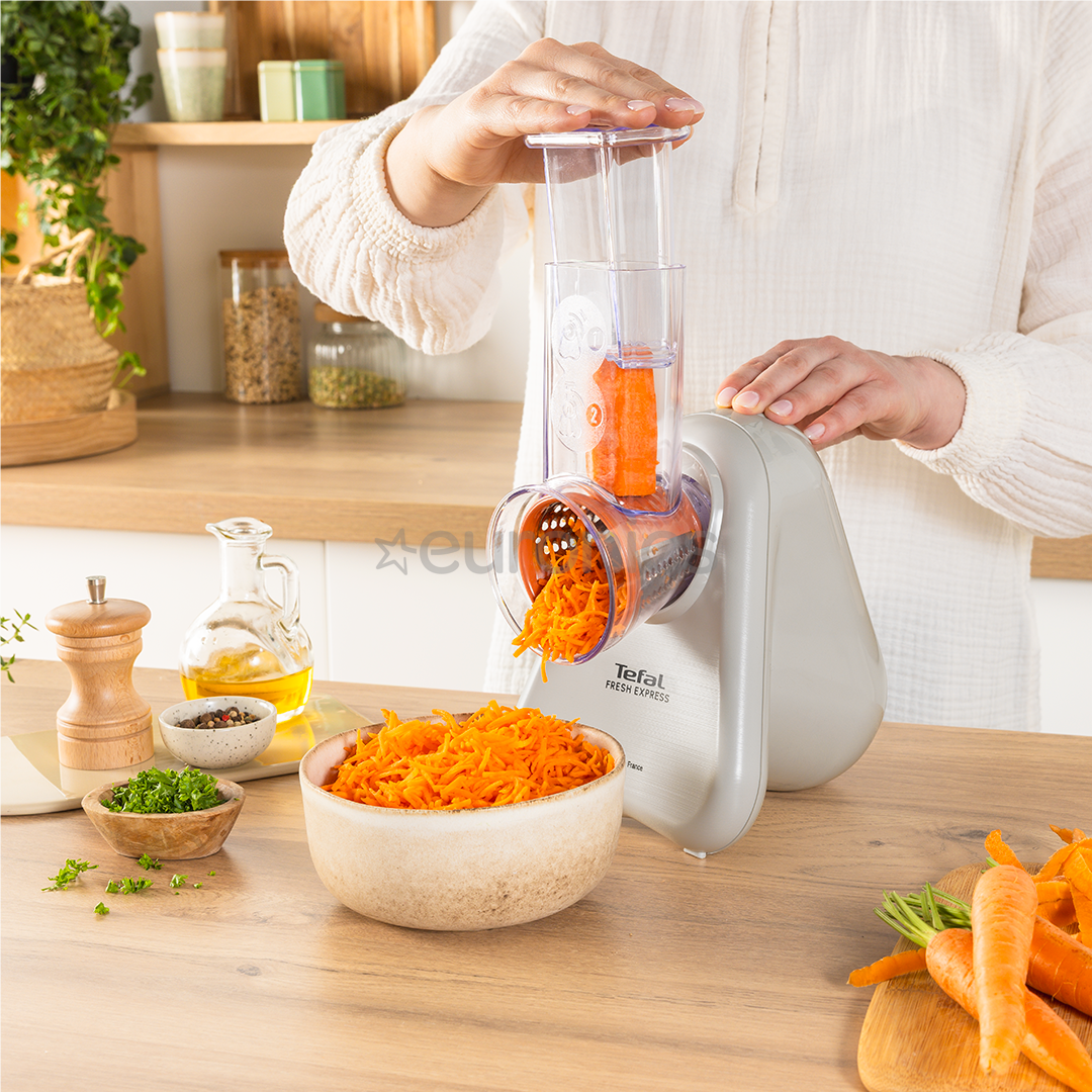 Tefal Fresh Express, light grey - Electric vegetable shredder