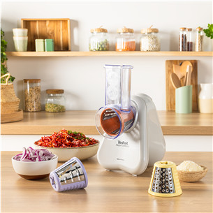Tefal Fresh Express, gaiši pelēka - Elektriskā dārzeņu rīve
