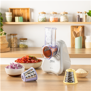 Tefal Fresh Express, light grey - Electric vegetable shredder