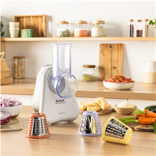 Tefal Fresh Express, gaiši pelēka - Elektriskā dārzeņu rīve