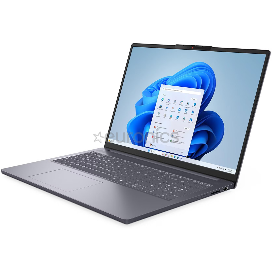 Lenovo IdeaPad Slim 3 16IRH10, 16'', WUXGA, i5, 16 GB, 512 GB, ENG, pelēka - Portatīvais dators